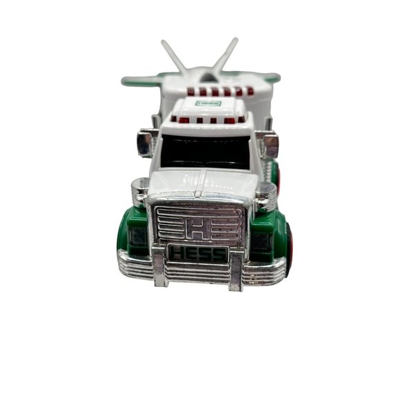 Hess Trailer Truck Jet 2010 Vehicle Exclusive Toy Lights Collectible Set Green W - Picture 2 of 13